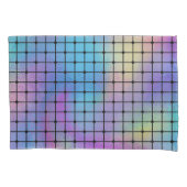 Elegant Modern Kleurrijk Vierkanten Tegels Patroon Kussensloop (Voorkant-Links)