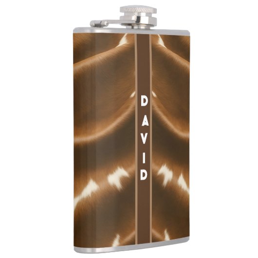 Elegant Modern Koe Faux Leather Collectie Heupfles (Rechts)