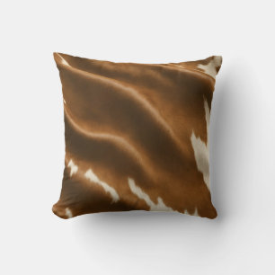 Elegant Modern Koe Faux Leather Collectie Kussen
