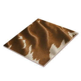 Elegant Modern Koe Faux Leather Collectie Tegeltje