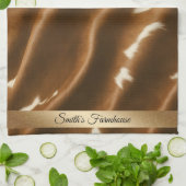 Elegant Modern Koe Faux Leather Collectie Theedoek (Gevouwen)