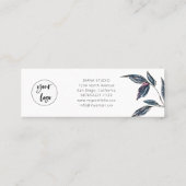 Elegant Modern Leafy Logo Dank u Visitekaartje (Achterkant)