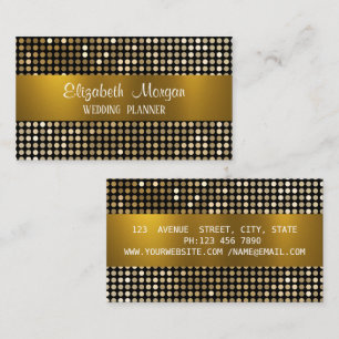 Elegant modern luxe glitter , Gold Stripe Business Visitekaartje