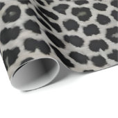 Elegant modern luxe wit luipaard Collectie Cadeaupapier (Rol Hoek)