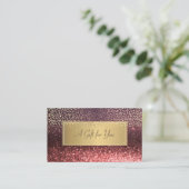 Elegant Modern Luxury Glitter Bokeh Gold Confetti Kortingskaartje (Staand voorkant)