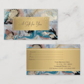 Elegant Modern Luxury Marble, Stone, Confetti Kortingskaartje (Voorkant / Achterkant)