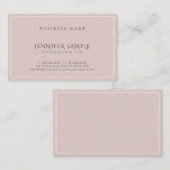 Elegant modern Luxury Premium Linen Professional Visitekaartje (Voorkant / Achterkant)