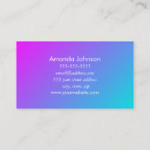 Elegant Modern Mandala Yoga Instructor Holistic Visitekaartje (Achterkant)