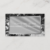 Elegant Modern, Marmer, Lijst Visitekaartje (Achterkant)