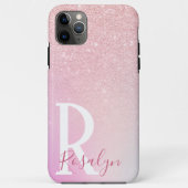 Elegant modern meisje ombre roze roze roos goud gl Case-Mate iPhone case (Achterkant)