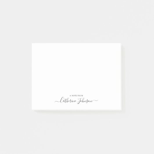 Elegant modern meisje Script Calligraphy Note van (Voorkant)