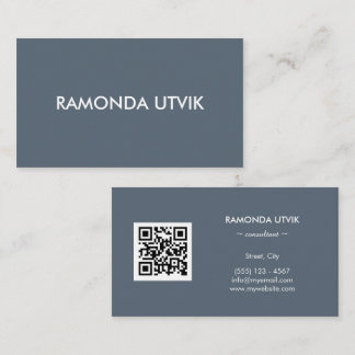 Elegant modern met QR-code Visitekaartje