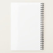 Elegant modern minimaal roos goud en witte palmen planner (Achterkant)