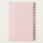 Elegant modern minimaal roos goudroze anananas planner (Achterkant)