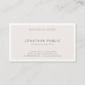 Elegant, modern, minimaal, stijlvol design met tie visitekaartje (Voorkant)