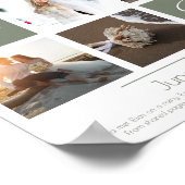 Elegant modern minimal photo collage wedding poster (Hoek)