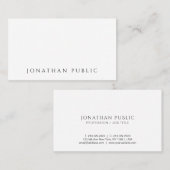 Elegant Modern Minimalist Create Your Own Visitekaartje (Voorkant / Achterkant)