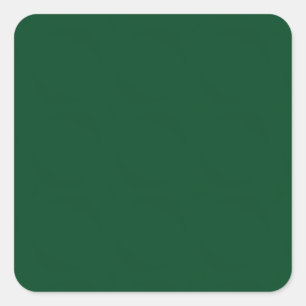 Elegant Modern Minimalist Forest Green Vierkante Sticker