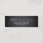 Elegant Modern Minimalist Heart Reference Card Mini Visitekaartje (Achterkant)