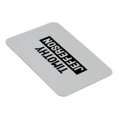 Elegant Modern Minimalist Own Name Magneet (Rechterzijde)