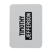 Elegant Modern Minimalist Own Name Magneet (Verticaal)