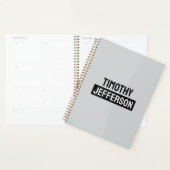 Elegant Modern Minimalist Own Name Planner (Display)