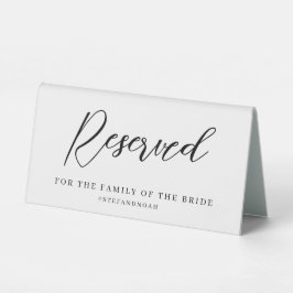 Elegant Modern Minimalist Wedding Reserved Sign