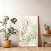 Elegant modern minimalistisch abstract kunst Poste Poster