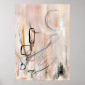 Elegant modern minimalistisch abstract kunst poste poster (Voorkant)