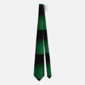 Elegant modern minimalistisch groen zwart stropdas (Voorkant)