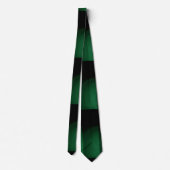 Elegant modern minimalistisch groen zwart stropdas (Achterkant)
