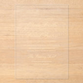 Elegant modern minimalistisch huwelijk acryl uitnodigingen (Voorkant)