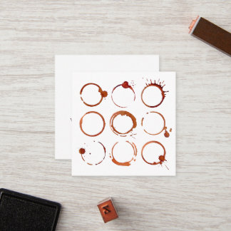 Elegant modern minimalistisch koffiewinkeltje met  klantenkaartje