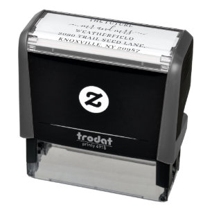 Elegant Modern Minimalistisch Retouradres Zelfinktende Stempel