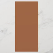 Elegant modern minimalistisch script bruiloft menu (Achterkant)