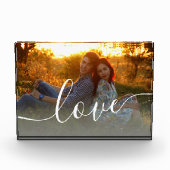 Elegant modern minimum aan aangepaste fotoliefde fotoblokken (Voorkant)