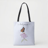 Elegant modern Monarch Butterflies Floral Draagtas (Voorkant)