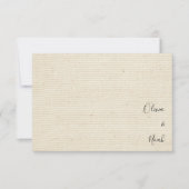 Elegant modern monogram Dank je Bedankkaart (Voorkant)