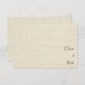 Elegant modern monogram Dank je Bedankkaart (Voorkant / Achterkant)