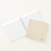 Elegant modern monogram notitieboek (Binnen)