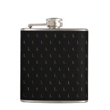 Elegant Modern Monogram Patroon Zwart