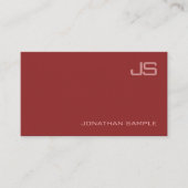 Elegant modern Monogram Professional Design Luxe Visitekaartje (Voorkant)