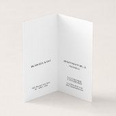 Elegant Modern Monogram Professioneel Minimalist Visitekaartjes (Binnen)