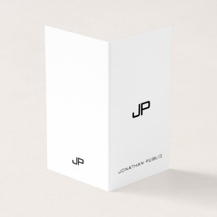 Elegant Modern Monogram Professioneel Minimalist Visitekaartjes