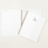 Elegant Modern Monogram Script Name Planner (Display)