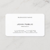 Elegant Modern Monogram Sjabloon Afgeronde hoeken Visitekaartje (Achterkant)