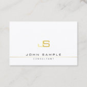 Elegant Modern Monogram Sjabloon Professional Visitekaartje (Voorkant)