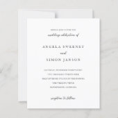 Elegant Modern Neutral Wedding Invitation (Voorkant)