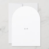 Elegant Modern Neutral Wedding Kaart (Achterkant)
