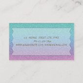 Elegant Modern Ombre Glitter Lips, Makeup Visitekaartje (Achterkant)